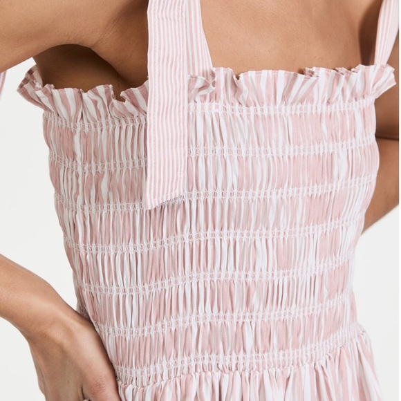 NWOT En Saison Ida Smocked Midi Dress - Picture 5 of 6